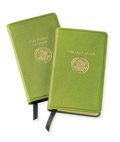 I did have a handy-dandy French calfskin rule book, which led to my most authentic U.S. Open experience. Get one at