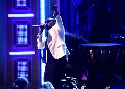 Kanye West performed at 'Ellen's Bigger, Longer & Wider Show. '