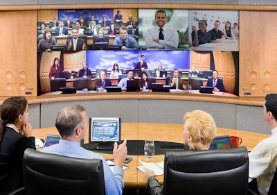 In the fully immersive rooms, hosts can communicate between locations and share documents and images via integrated computer systems.