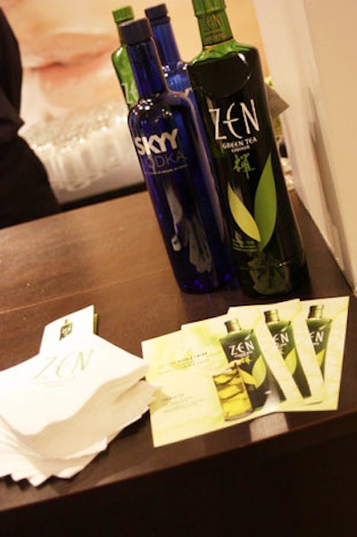 Liquor sponsors provided Zentinis and Zen iced tea.
