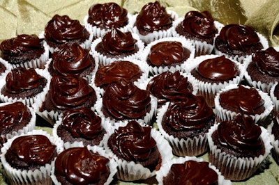 Chocolate cupcakes were among the dessert offerings.