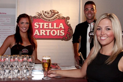 Stella Artois Légère provided drinks at the event.