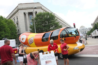 Oscar Mayer brought the Wienermobile and staged contests and games.