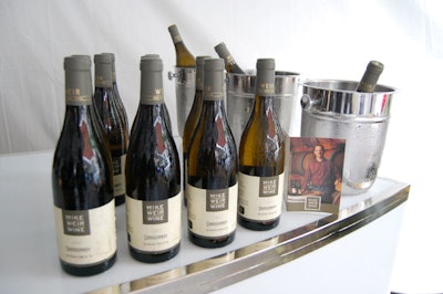 Servers offered a selection of Mike Weir wines to guests.