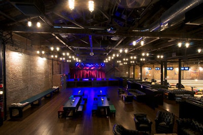 Brooklyn Bowl offers 23,000 square feet of space and room for 600 people.