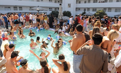 SoBe hosted a 4th of July pool party at the Hotel Shangri-La in Santa Monica.