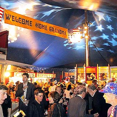 The gala's cocktail hour offered attendees a variety of circus food like candy, popcorn and hot dogs.