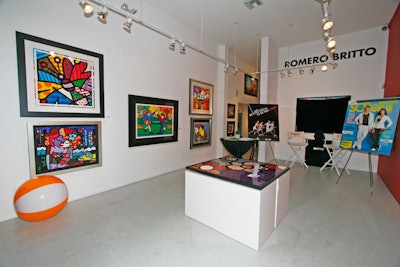 Montenegro and Britto conducted interviews in the gallery's side room.
