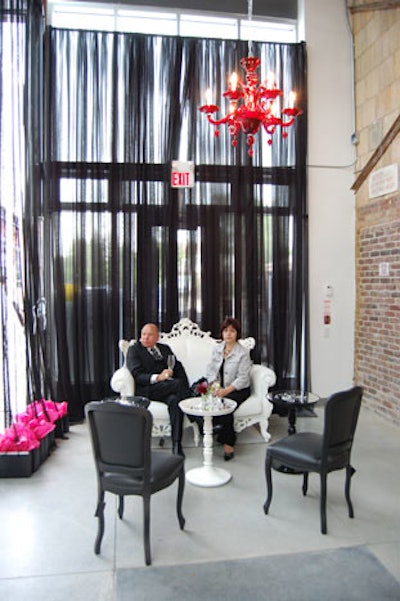 Furnishings from Contemporary Furniture Rentals filled the venue.
