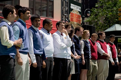 Twelve contestants from Harvard, Yale, Columbia, and the University of Pennsylvania competed in the debates; students from Penn took home the $2,000 prize.