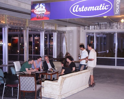 Lounge areas were available on each of Artomatic's nine floors.