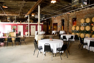 The two function rooms hold 250 guests for seated events.
