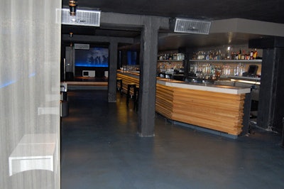 The basement-level Spot lounge accommodates 160 guests.