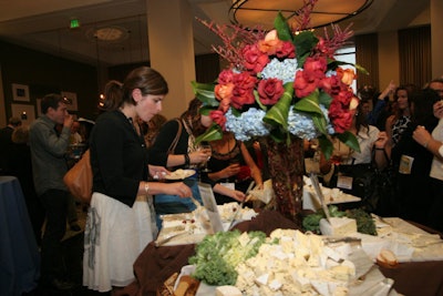 Champignon U.S.A. provided a wide array of cheeses for the cocktail party, and C.J. Matsumoto created floral arrangements.