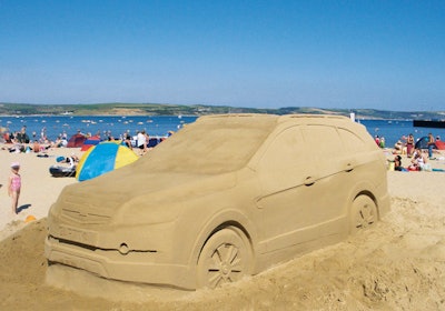Curb can create sand sculptures in public areas.