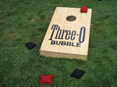 Guests also participated in a custom-designed beanbag toss.