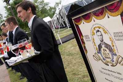 The evening began with a cocktail reception on festival grounds.