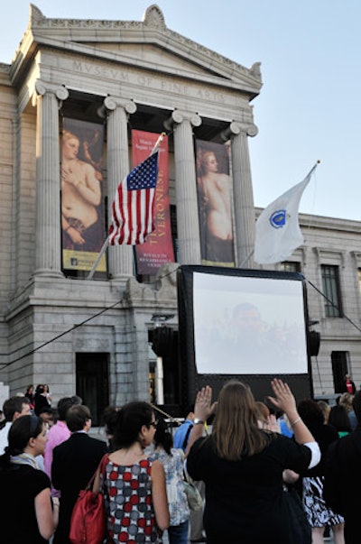 The karaoke dance party was a change of pace for the stately art institution.