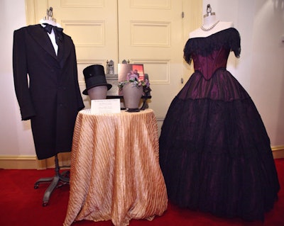Costumes from the theater's recent production of The Civil War were on display.