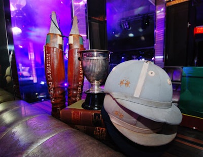 La Martina decorated its skybox space with polo gear.