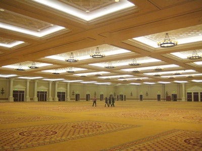 Caesars Palace's new space adds 110,000 square feet to the existing convention center.
