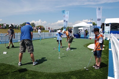 Spectators could win $100,000 in the RBC Avion Putting Challenge. A second activation began July 13 and continues until Friday outside the Royal Bank Plaza downtown.