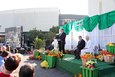 Farmers Market regular Jeff Garlin served as the host for the event.