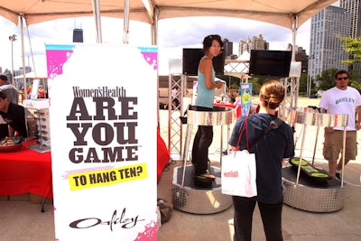The event's 'Are You Game?' slogan figured into signage that appeared at each activity booth.