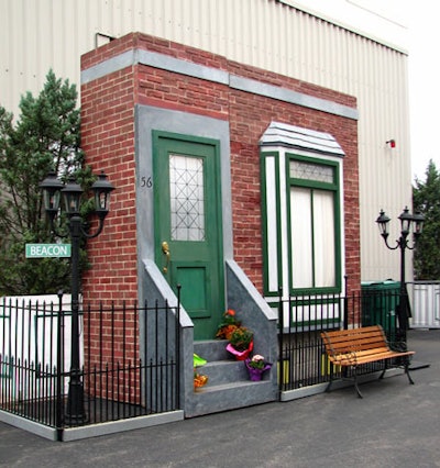 At the opening ceremony, Art of the Event recreated various Boston neighborhoods, such as Beacon Hill.