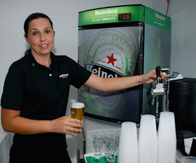 Heineken provided its beer on tap on the rooftop of the bungalow.