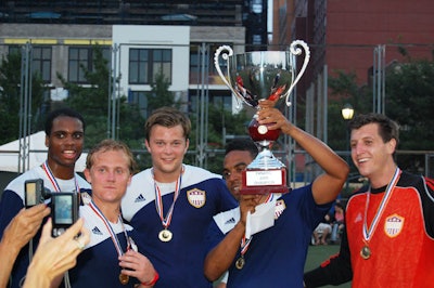 Damon DeGraff's DGI Management squad—the DGI Dillingers—took home the trophy after winning 1-0 against Bowery United.