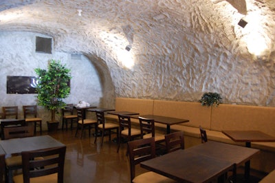Owner Gianfranco Loponte spent three months renovating the space to create its cave-like feel.