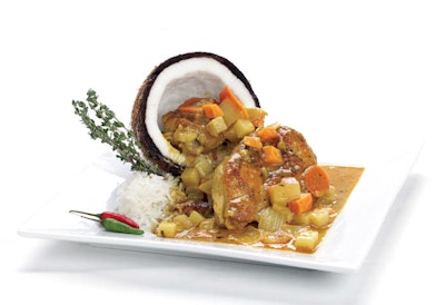 Kafe Kalik serves Bahamian specialties such as yardie curry chicken.