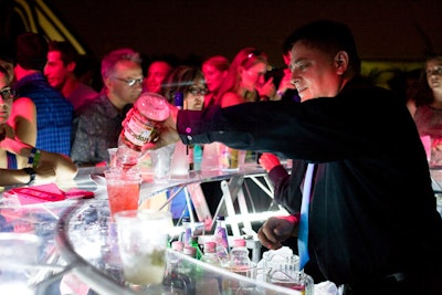 The main After Hours party included several cash bars in the Hirshhorn's Sculpture Garden.