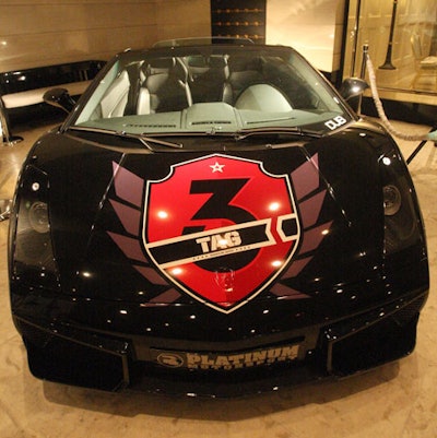 A Lamborghini supplied by Dub Publishing bore Tag and Dub logos.