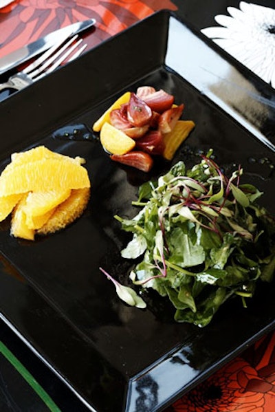 Roasted beet salad with watercress and Seville orange vinaigrette