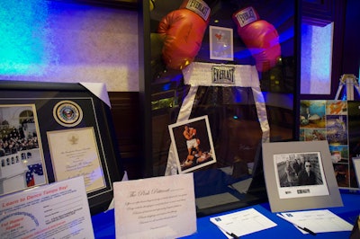Guests bid on an array of sports memorabilia in live and silent auctions.