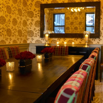 The private dining room seats 12.