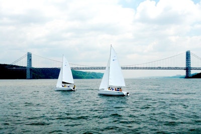 Groups can sail on the Hudson with Atlantic Yachting.