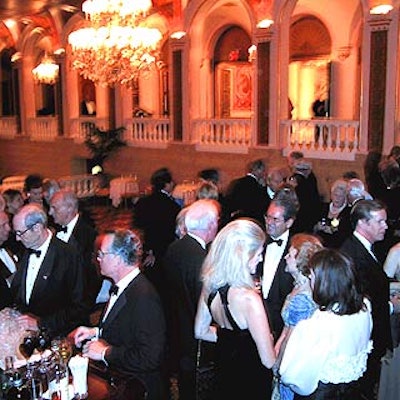 The benefit began with a reception filled with past and current Living Landmark honorees in the Terrace Room at the Plaza.