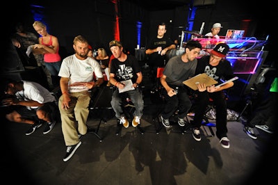 Four local professional skateboarders served as judges.