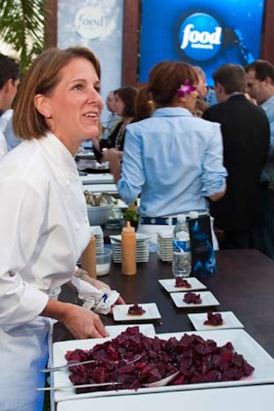 Contestants from The Next Iron Chef prepared dishes at the Food Network's T.C.A. event.