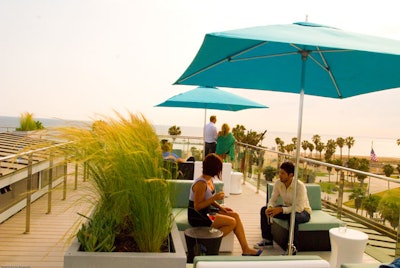 High offers panoramic ocean and beach views from atop the Hotel Erwin.