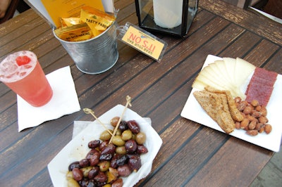 Much of the porch's business has come from happy hour visitors looking for small plates and cocktails like the Vodka Watermelonade.