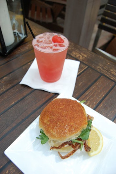 Each of the four signature sandwiches created for the Southwest Porch menu—like this soft shell crab from Baltimore—symbolizes a different city serviced by the airline.