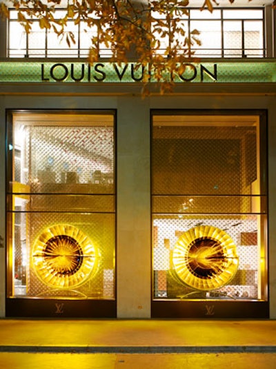 Positioned in Louis Vuitton store windows in 2006, artist Olafur Eliasson's 'Eye see you' installation reflected the images of spectators.