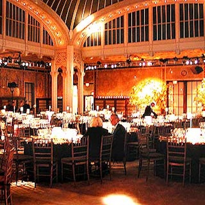The dinner portion of the event took place in the Celeste Bartos Forum.