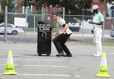 The contestants received an individual time for each event, which is how the winners were ultimately determined.