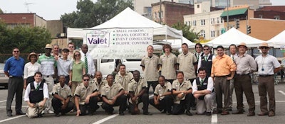 Contestants wore cabana-style valet uniforms and judges wore pith helmets to beat the heat.