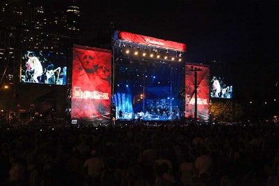 Brands such as Budweiser sponsored festival stages.